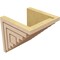 Ekena Millwork 8"W x 8"D x 8"H Wide Landon Rough Cedar Woodgrain TimberThane Corbel, Primed Tan CORUR08X08X08LANRCPR - alternate 4
